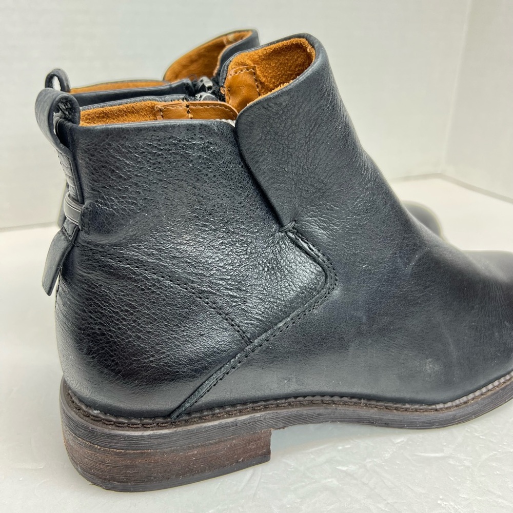 Franco Sarto Womens Hyla Black Leather Ankle Boots Size 8 Superb! Barely Worn..! - Picture 6 of 13